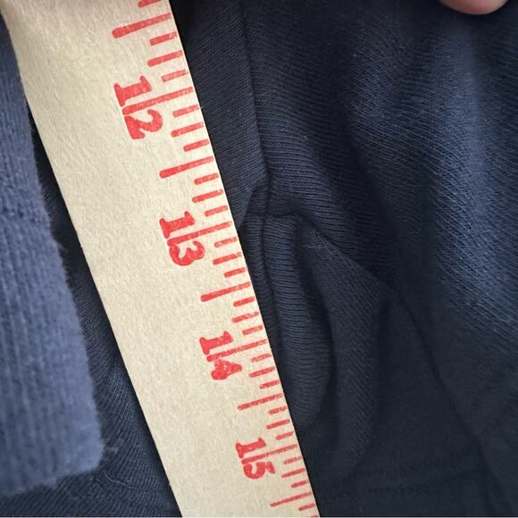 Boden Blue Athletic Shorts Relaxed Fit High Rise Elastic Waist Size 8 - Picture 4 of 6